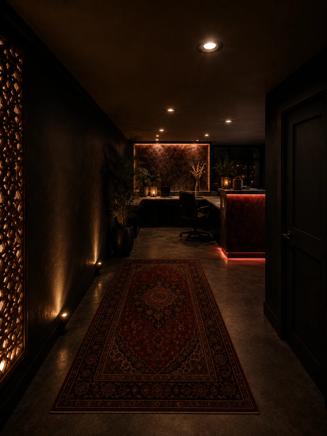 Front entry corridor at NOWHERE